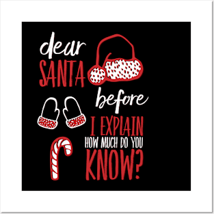 Dear Santa before I explain how much do you know Posters and Art